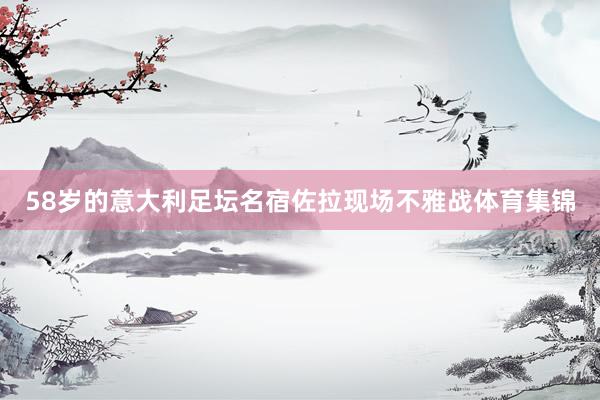 58岁的意大利足坛名宿佐拉现场不雅战体育集锦