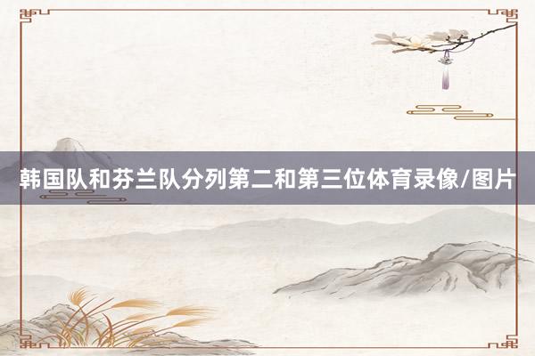 韩国队和芬兰队分列第二和第三位体育录像/图片