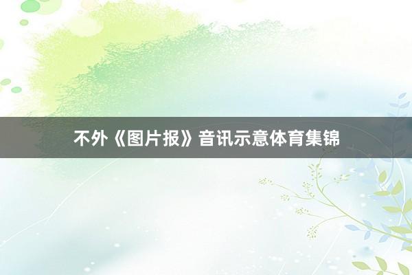不外《图片报》音讯示意体育集锦