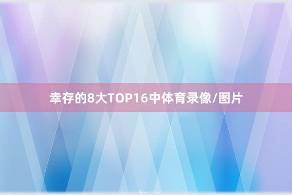 幸存的8大TOP16中体育录像/图片