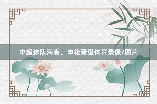 中超球队海港、申花晋级体育录像/图片