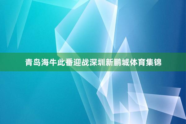 青岛海牛此番迎战深圳新鹏城体育集锦