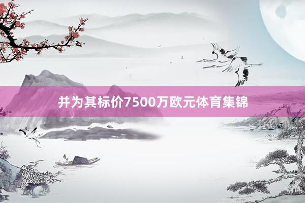 并为其标价7500万欧元体育集锦