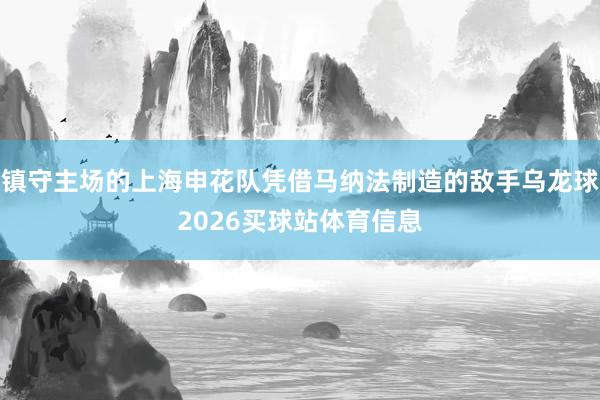 镇守主场的上海申花队凭借马纳法制造的敌手乌龙球2026买球站体育信息