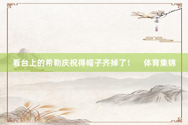 看台上的希勒庆祝得帽子齐掉了！    体育集锦