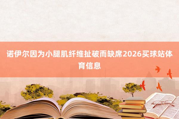 诺伊尔因为小腿肌纤维扯破而缺席2026买球站体育信息