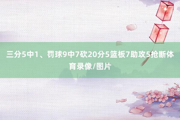 三分5中1、罚球9中7砍20分5篮板7助攻5抢断体育录像/图片