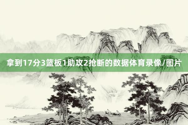 拿到17分3篮板1助攻2抢断的数据体育录像/图片