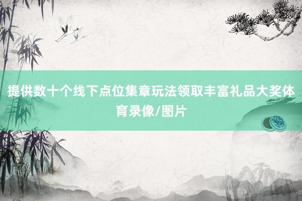 提供数十个线下点位集章玩法领取丰富礼品大奖体育录像/图片