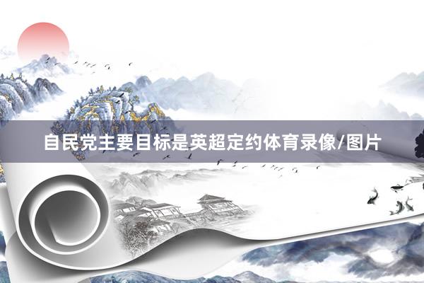 自民党主要目标是英超定约体育录像/图片