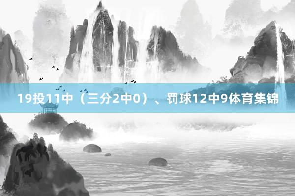 19投11中（三分2中0）、罚球12中9体育集锦